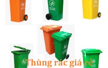 Thùng rác nhựa giá tốt- thùng rác 120l 240l 660l màu xanh, cam giá rẻ