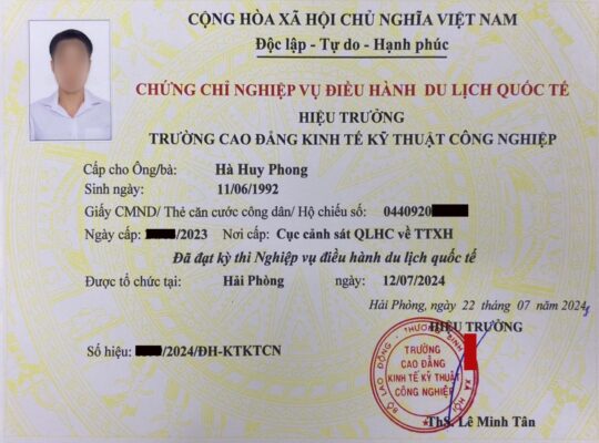 Lịch thi tháng 09 Nghiệp vụ hướng dẫn viên du lịch