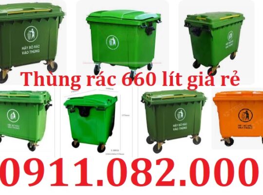 Bán thùng rác 120l 240l giá rẻ tại an giang- thùng rác dày dặn, bền mà