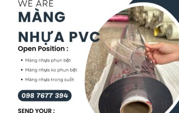 Màng nhựa pvc trong suốt không phun bột 1.5mm