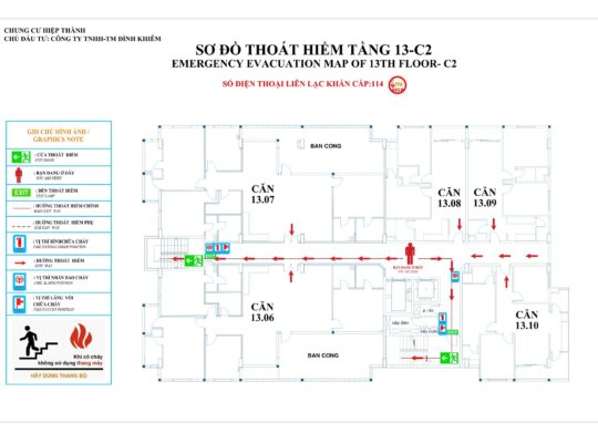 Dịch vụ vẽ sơ đồ thoát hiểm