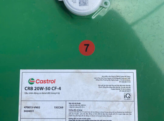 Dầu động cơ Castrol CRB 20W-50 CF-4 209L chính hãng, Giá Tốt.